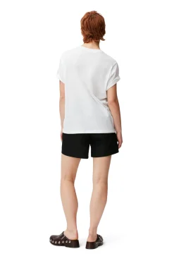 Best Sale GANNI „Love Club“-T-Shirt Bright White