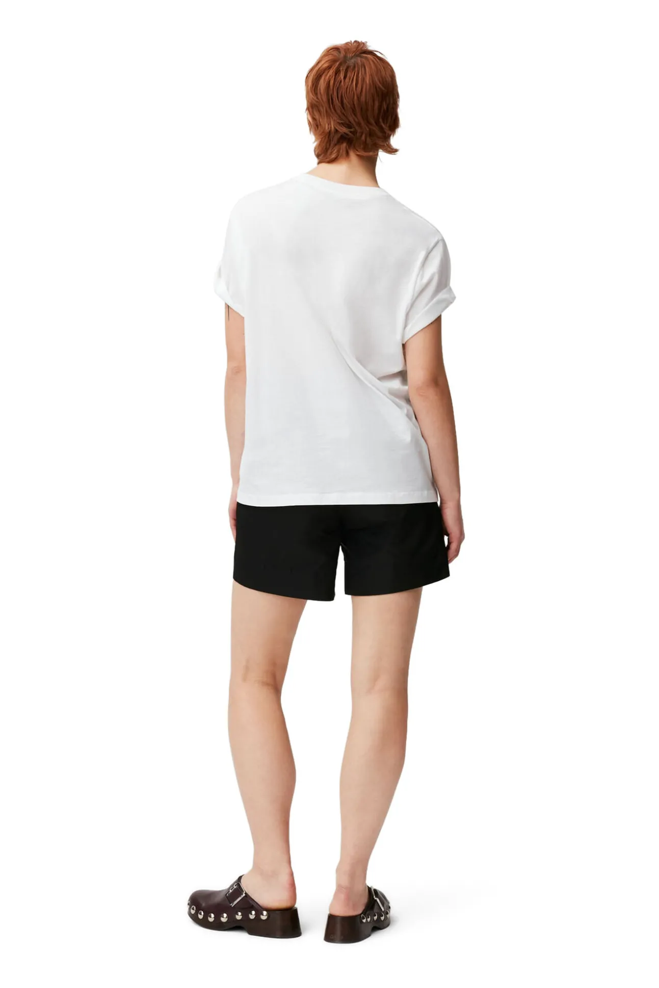 Best Sale GANNI „Love Club“-T-Shirt Bright White