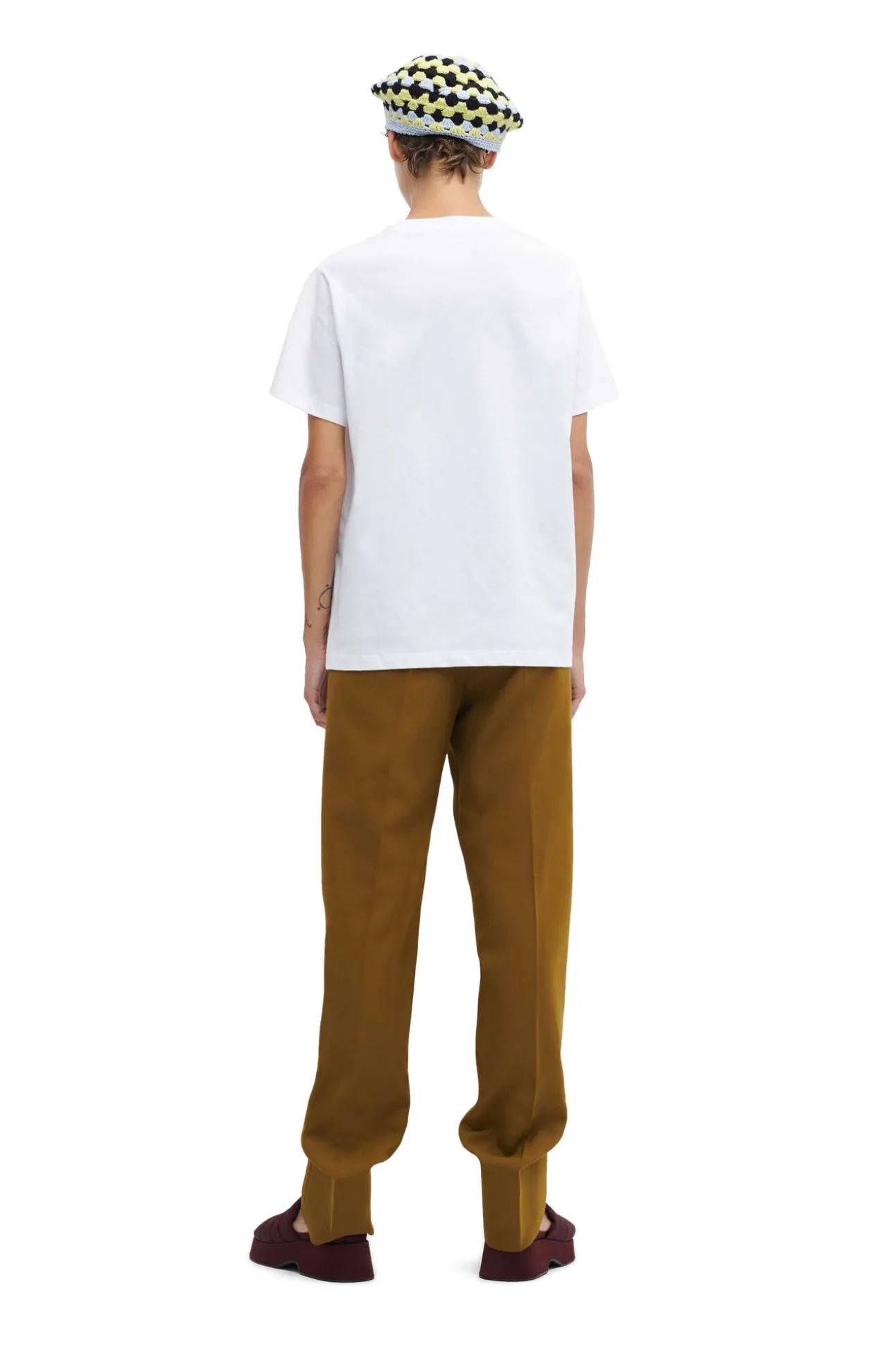 Sale GANNI „Love Club“-T-Shirt Bright White