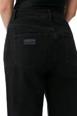 Sale GANNI Magny Jeans Washed Black/Black