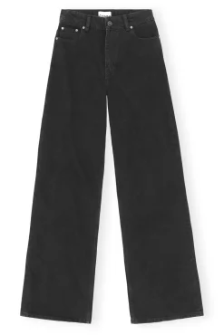 Sale GANNI Magny Jeans Washed Black/Black