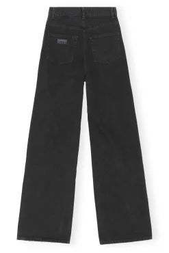 Sale GANNI Magny Jeans Washed Black/Black