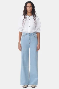 Cheap GANNI Magny-Jeans Light Blue Stone