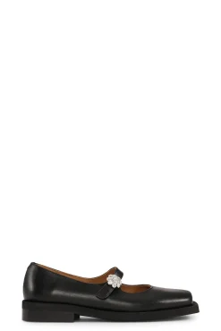 Outlet GANNI Mary-Jane-Ballerinas Black