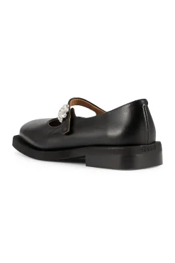 Outlet GANNI Mary-Jane-Ballerinas Black