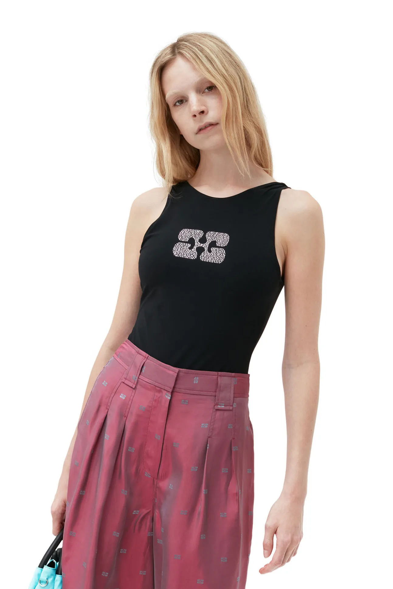Flash Sale GANNI Matter Sporty-Badeanzug Aus Recyceltem Material Black