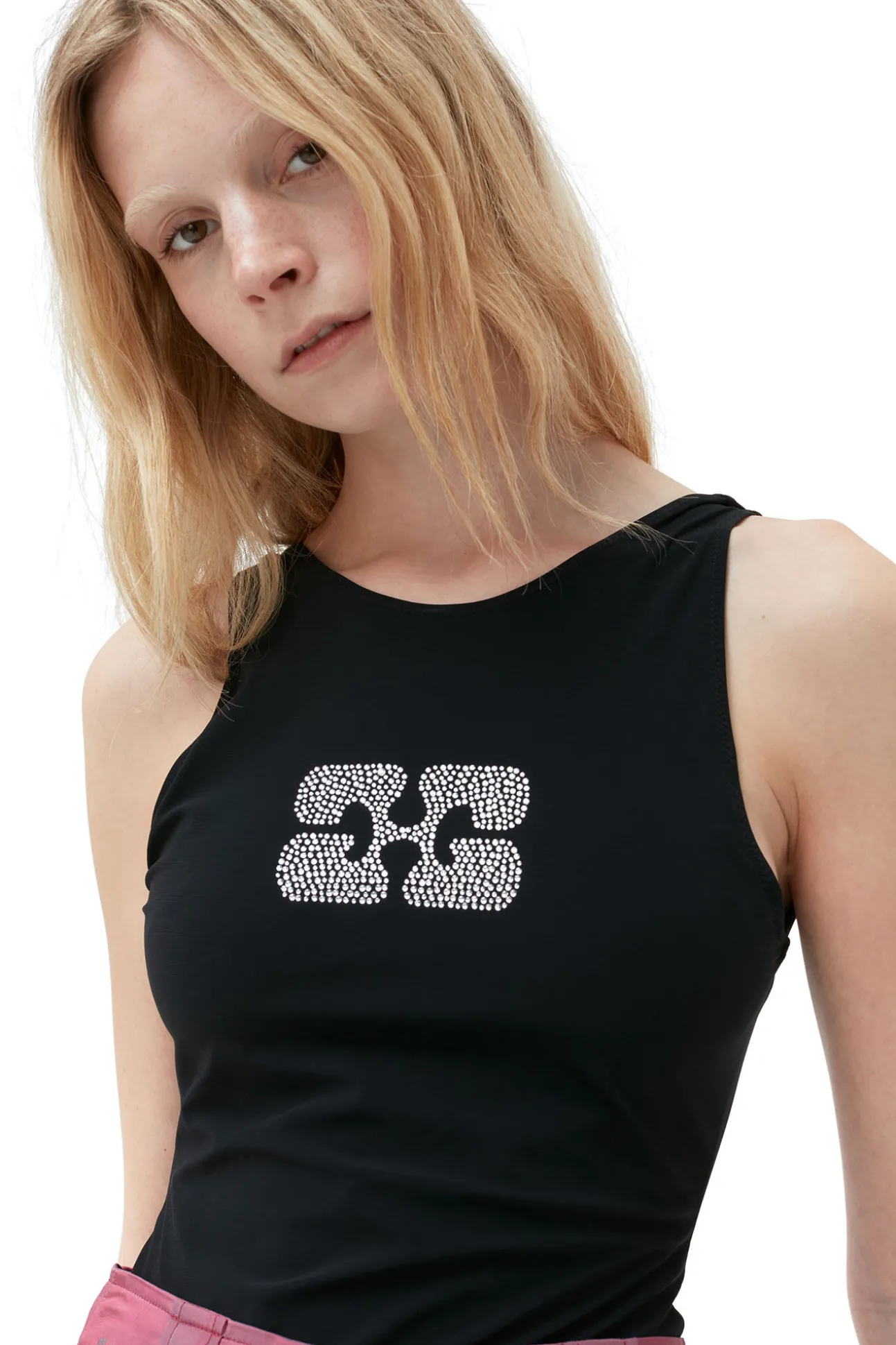 Flash Sale GANNI Matter Sporty-Badeanzug Aus Recyceltem Material Black