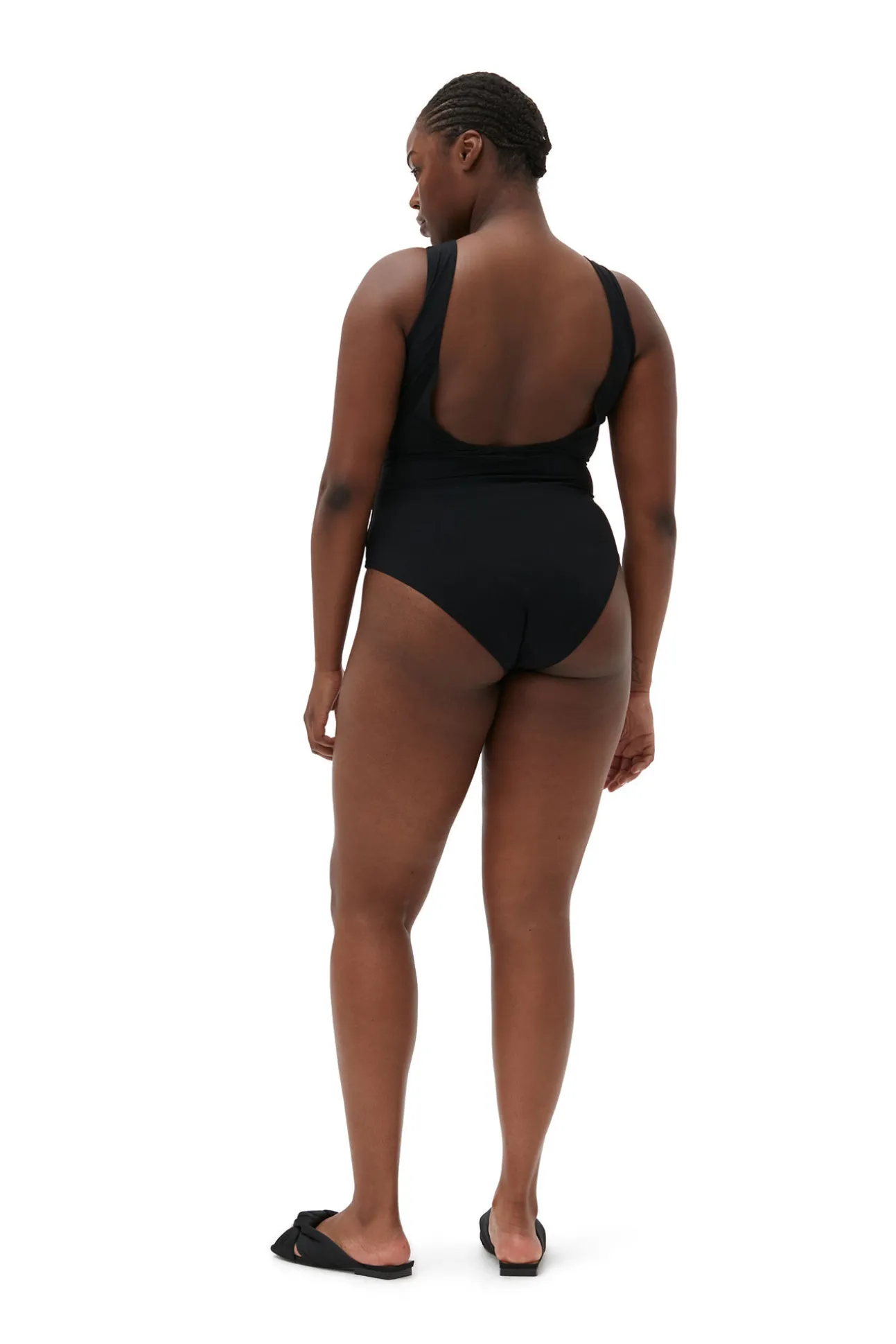 Flash Sale GANNI Matter Sporty-Badeanzug Aus Recyceltem Material Black