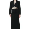 Sale GANNI Maxirock Aus Stretch-Anzugstoff Black