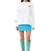 Sale GANNI Mehrlagiges Langarmshirt Bright White
