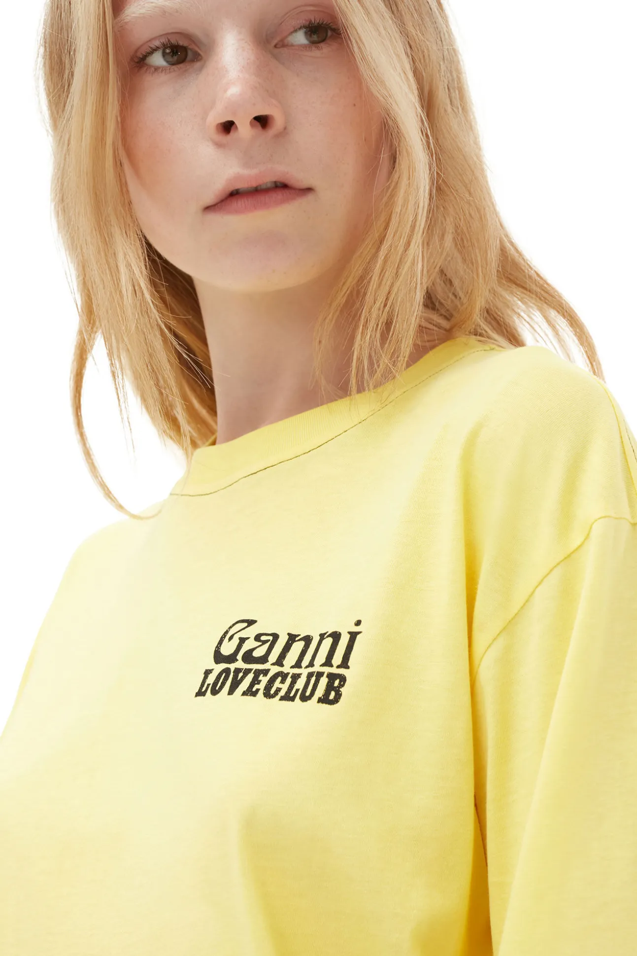 Clearance GANNI Mehrlagiges Langarmshirt Lemon Zest