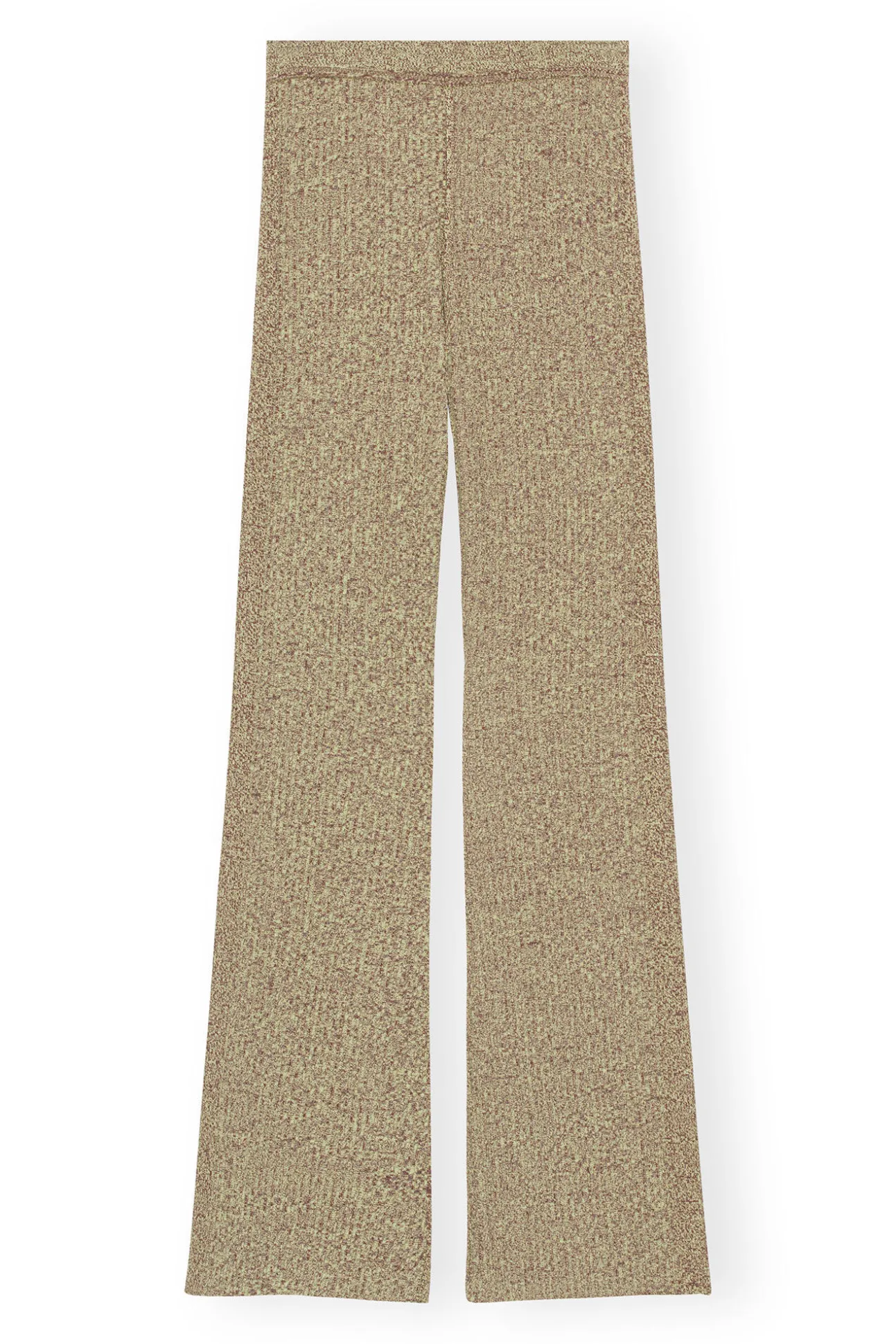 Clearance GANNI Melange-Strickhose Brandy Brown
