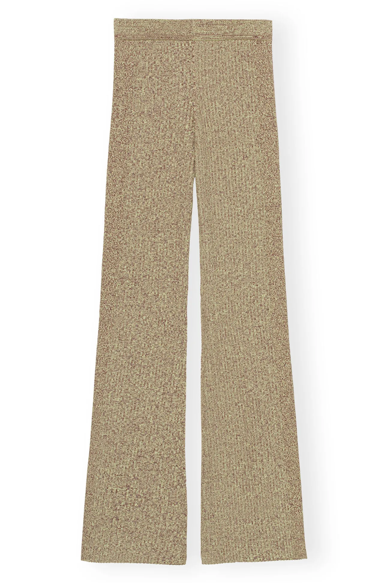 Clearance GANNI Melange-Strickhose Brandy Brown