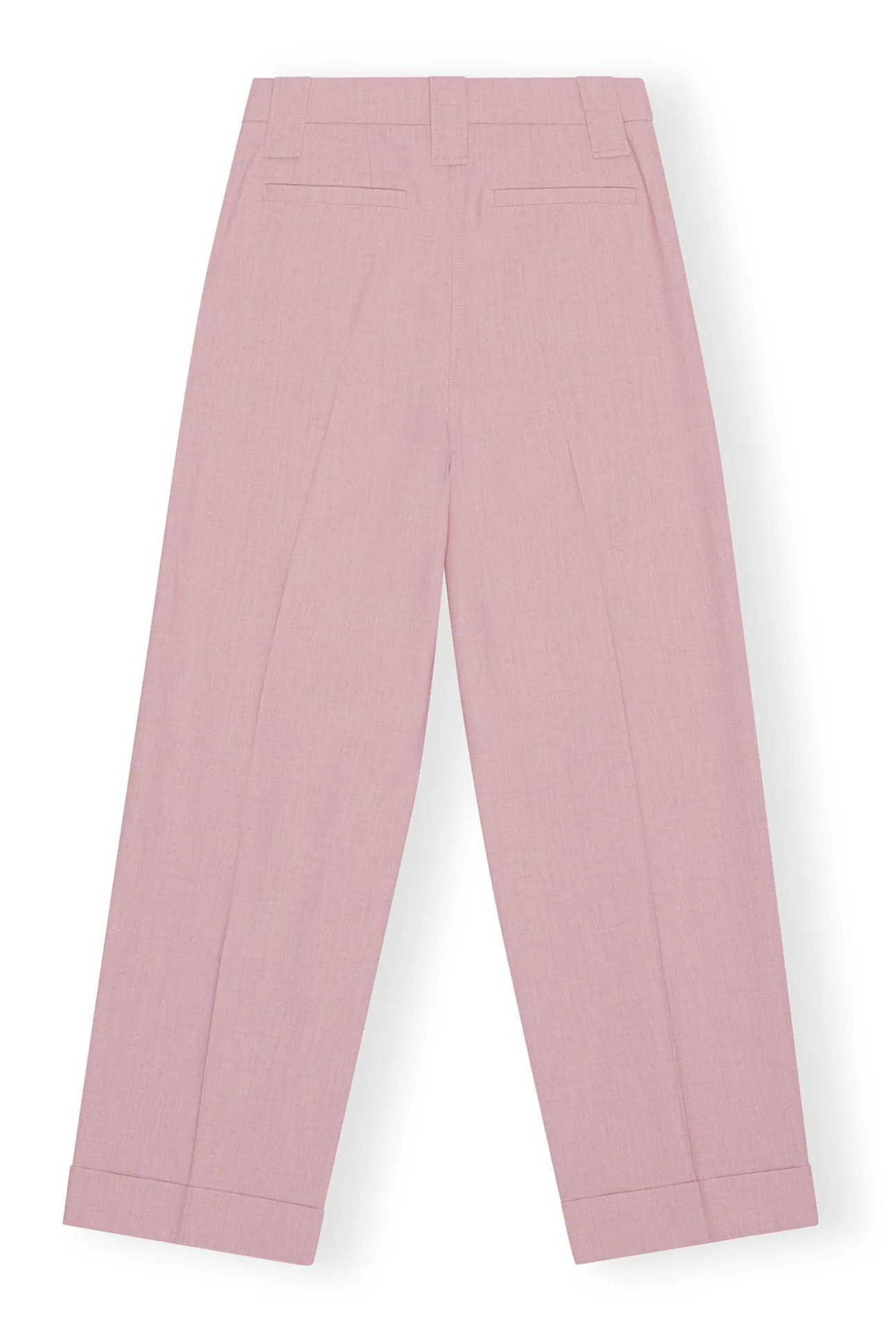 New GANNI Melierte Faltenhose Mit Drapierung Pink Tulle