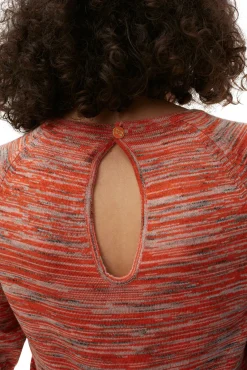 Store GANNI Merino-Mouline-Crop-Top Vibrant Orange