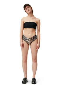 Best GANNI Mid-Rise-Bikiniunterteil Leopard