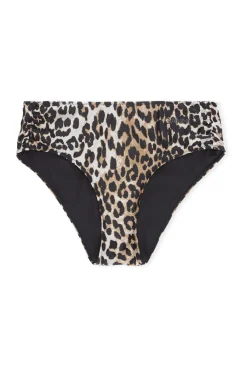 Best GANNI Mid-Rise-Bikiniunterteil Leopard