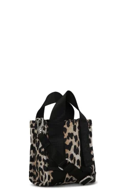 Best GANNI Mini- En-Tragetasche Aus Tech-Gewebe Leopard