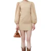 Sale GANNI Minikleid Aus Cotton Poplin Mit Offenem Rucken Curds And Whey