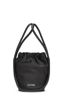 Cheap GANNI Mini-Knot-Tasche Black