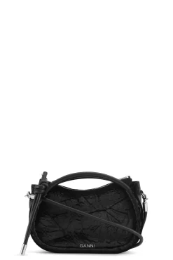 Cheap GANNI Mini-Knot-Tasche Black