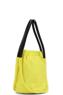 Cheap GANNI Mini-Knot-Tasche Blazing Yellow