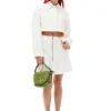 Cheap GANNI Minirock Aus Slub Linen Egret