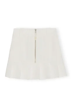 Cheap GANNI Minirock Aus Slub Linen Egret