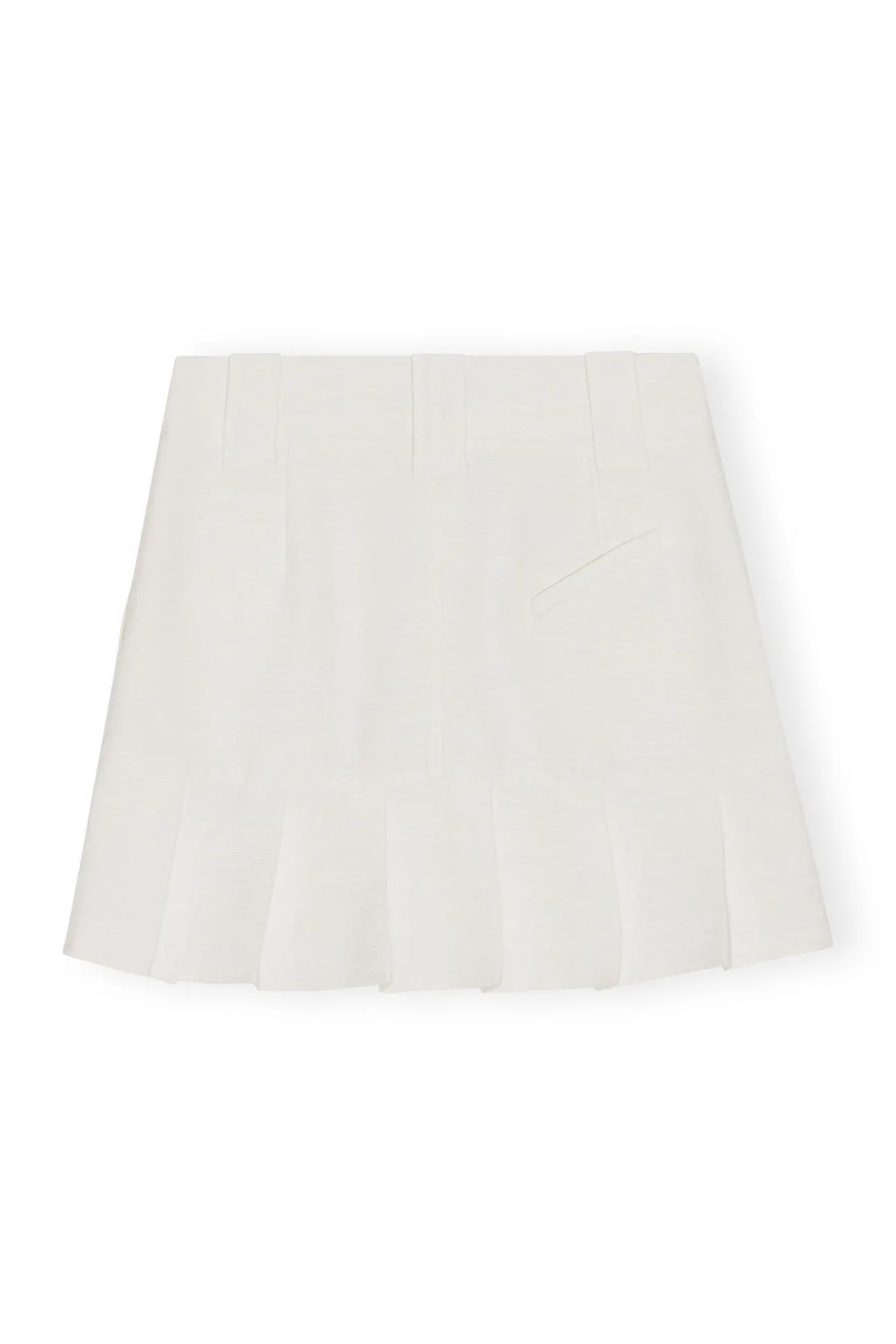 Cheap GANNI Minirock Aus Slub Linen Egret