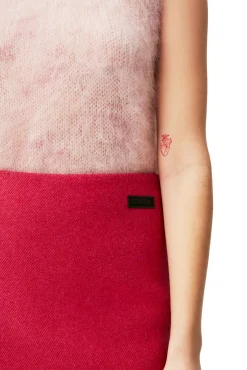 Store GANNI Minirock Aus Wool Fiery Red