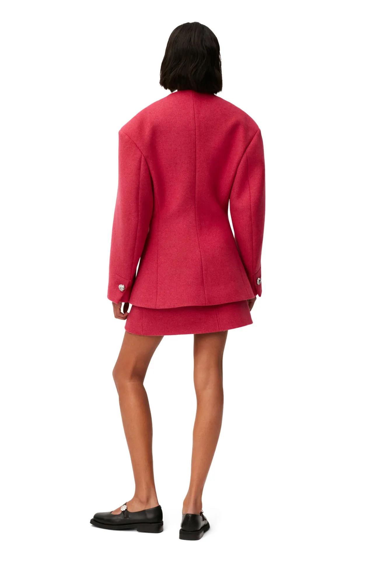 Store GANNI Minirock Aus Wool Fiery Red