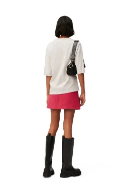 Store GANNI Minirock Aus Wool Fiery Red