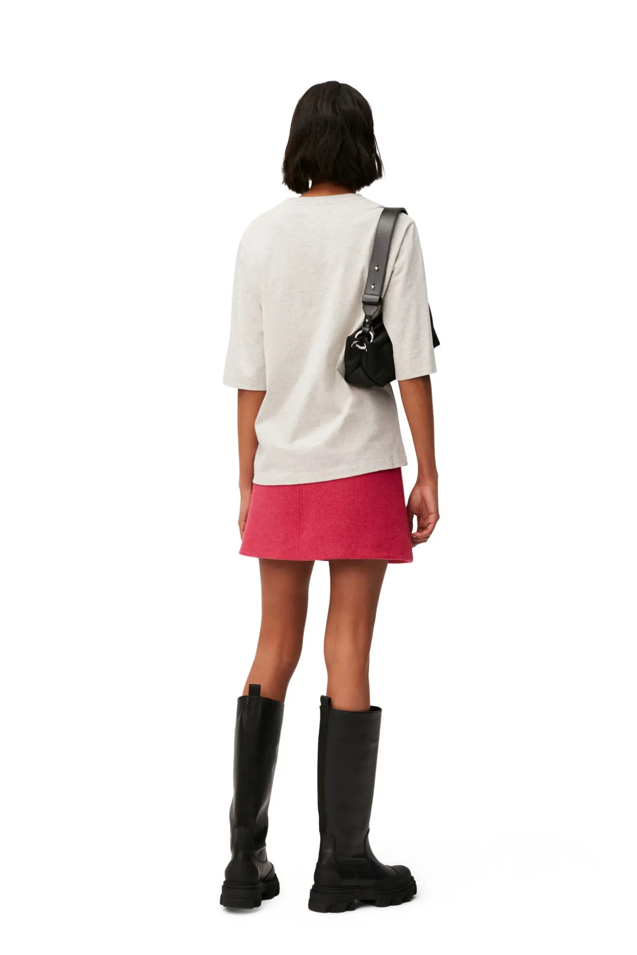 Store GANNI Minirock Aus Wool Fiery Red
