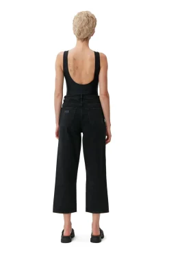 New GANNI Misy Jeans Washed Black/Black