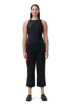 New GANNI Misy Jeans Washed Black/Black