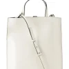 Fashion GANNI Mittelgrose Banner-Tragetasche Mit Riemen Egret