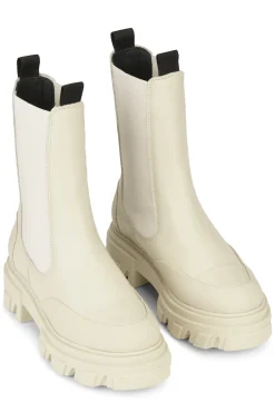 Best Sale GANNI Mittelhohe Chelsea Boots Oyster Gray