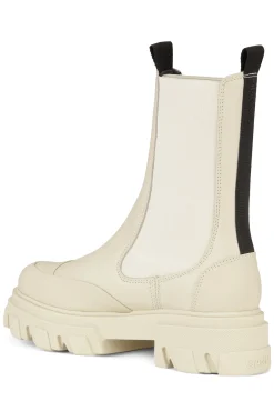 Best Sale GANNI Mittelhohe Chelsea Boots Oyster Gray
