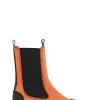 Cheap GANNI Mittelhohe Chelsea-Stiefel Mit Stollen Orangeade