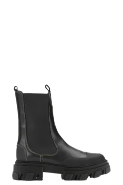 Fashion GANNI Mittelhohe Chelsea-Stiefel Black