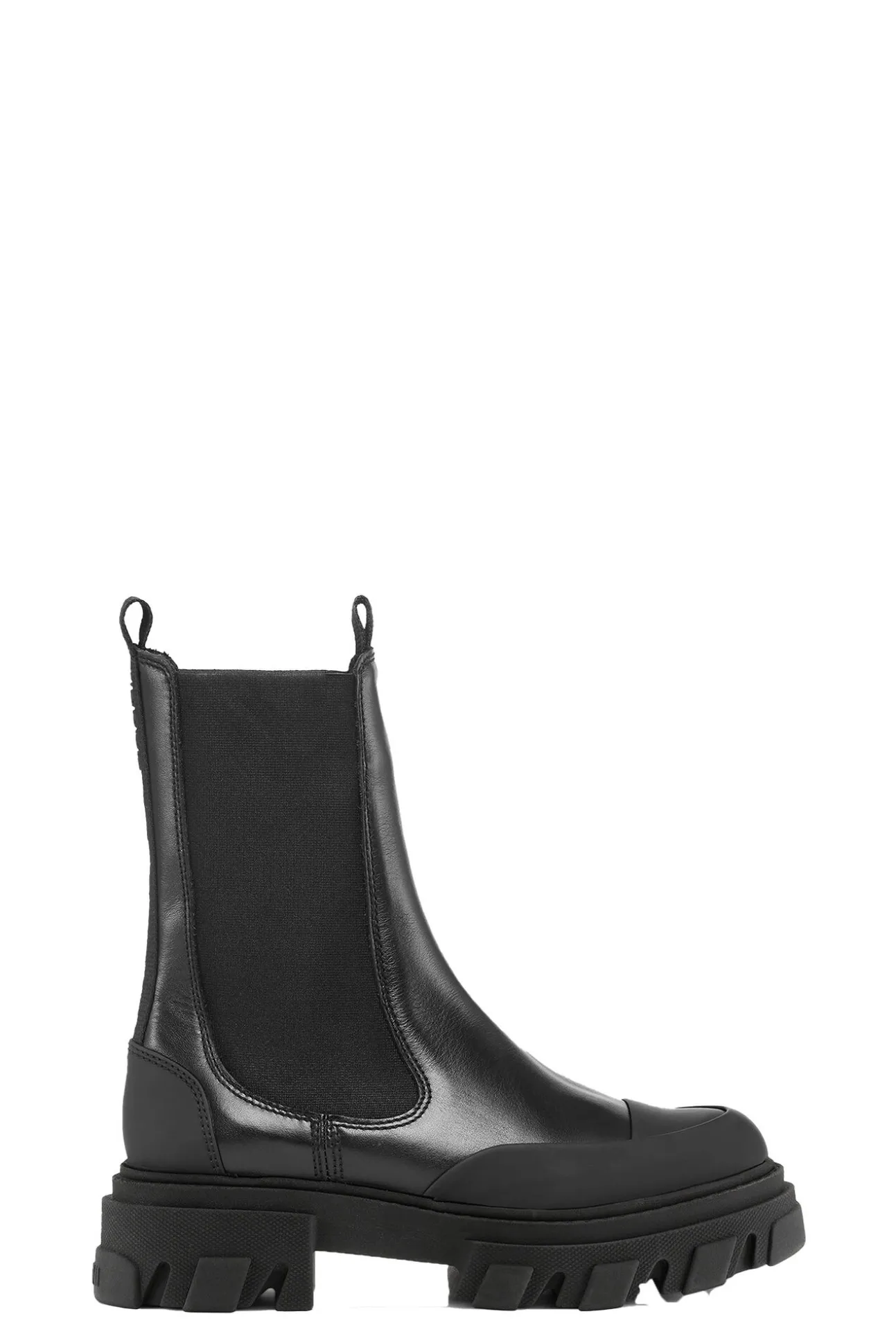 Clearance GANNI Mittelhohe Chelsea-Stiefel Black