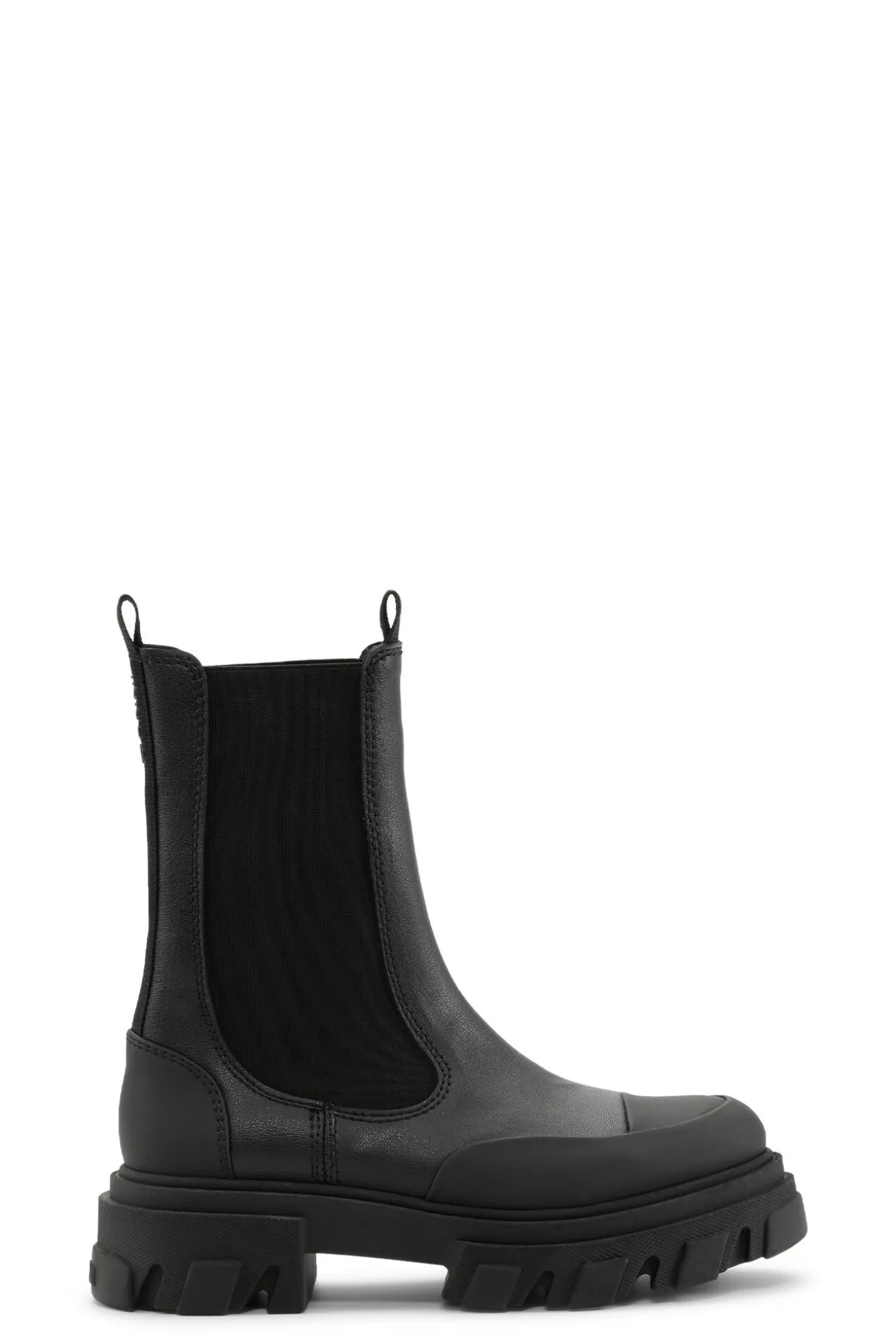 Cheap GANNI Mittelhohe Ohoskin-Chelsea-Stiefel Mit Profil Black