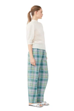 Fashion GANNI Mohair-Oberteil Mit Offenem Rucken Egret