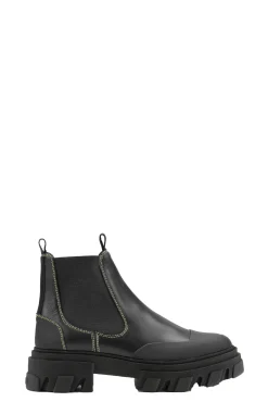 Sale GANNI Niedrige Chelsea Boots Black