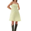 Fashion GANNI Nylon-Minikleid Lily Green