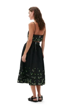 Best Sale GANNI Nylon-Oberteil Black