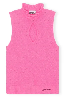 Store GANNI Oberteil Aus Weicher Wolle Sugar Plum