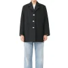 Best GANNI Oversize-Anzugblazer Aus Cotton Black