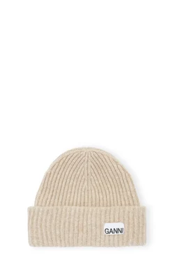 Hot GANNI Oversized Wollmutze Brazilian Sand