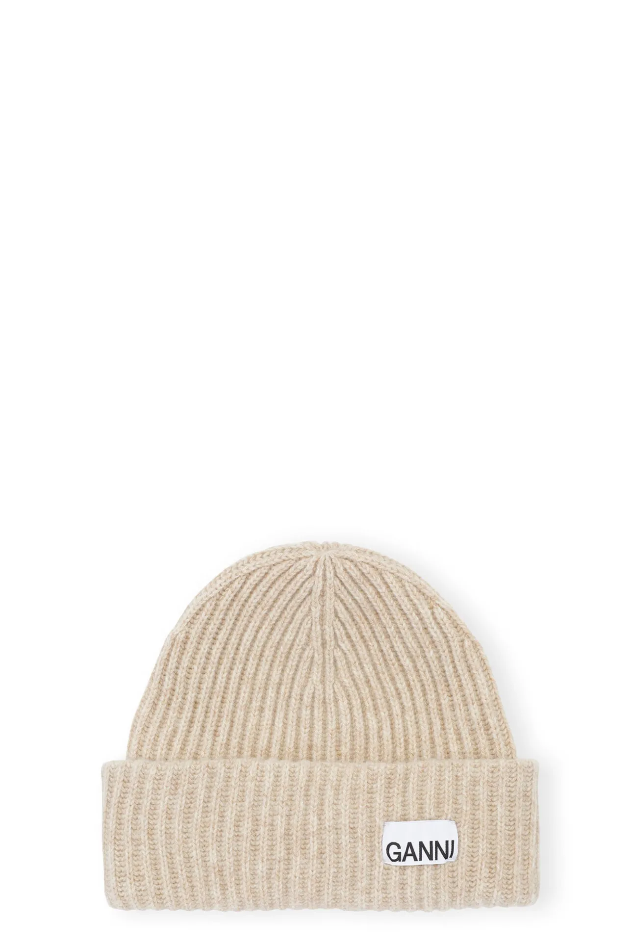 Hot GANNI Oversized Wollmutze Brazilian Sand